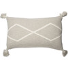 Oasis Knitted Cushion, Soft Linen - Decorative Pillows - 1 - thumbnail