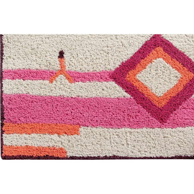 Saffi Washable Rug, Pink/Orange - Rugs - 2