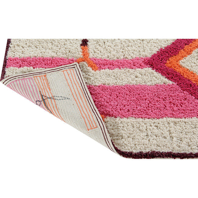 Saffi Washable Rug, Pink/Orange - Rugs - 3