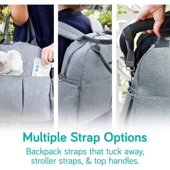 Bebe Backpack Diaper Bag and Changing Mat - Diaper Bags - 4