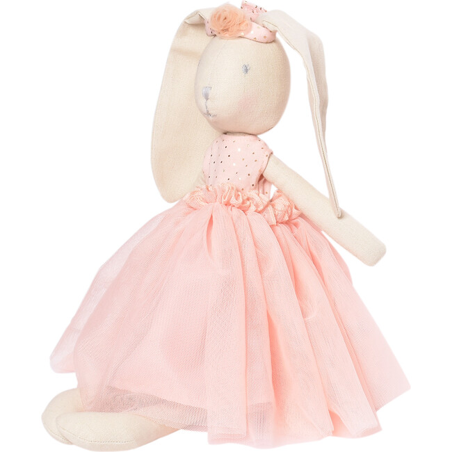 Marcella the Bunny in Ballerina Pink Dress - Soft Dolls - 3
