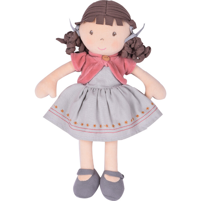 Rose Organic Doll with Brown Hair - Soft Dolls - 3