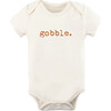 Gobble Short Sleeve Onesie, Natural - Onesies - 1 - thumbnail