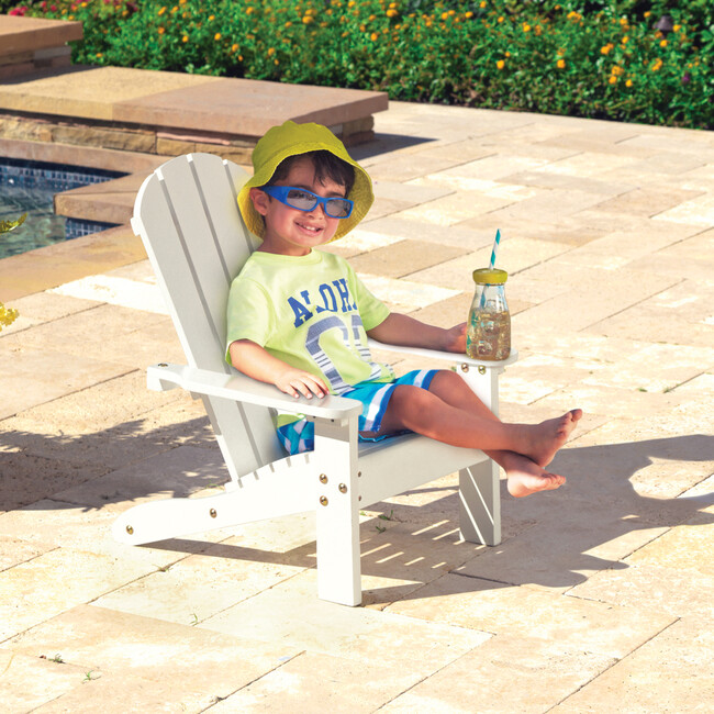 Wooden Adirondack Children's Outdoor Chair - Kids Seating - 2