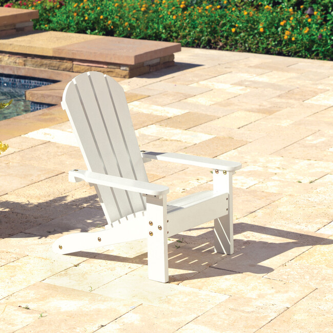 Wooden Adirondack Children's Outdoor Chair - Kids Seating - 3