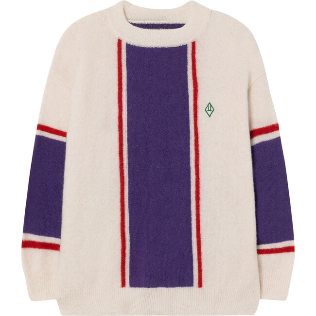 Tricolor Bull Sweater Purple Logo