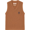 Plain Bat Vest Brown Logo - Sweaters - 1 - thumbnail