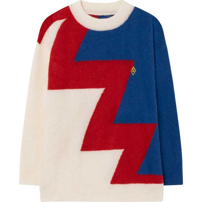Tricolor Bull Sweater Blue Logo