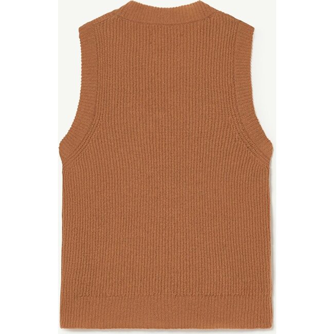 Plain Bat Vest Brown Logo - Sweaters - 3
