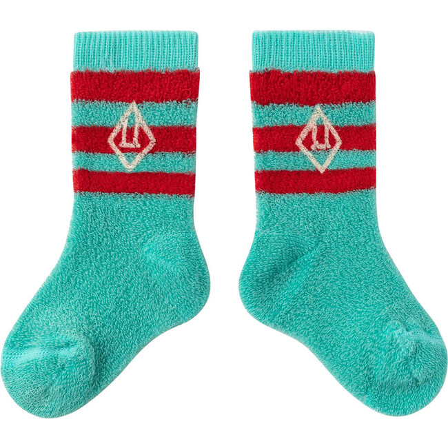 Skunk Baby Socks Turquoise Logo - Socks - 1