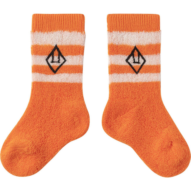 Skunk Baby Socks Orange Logo