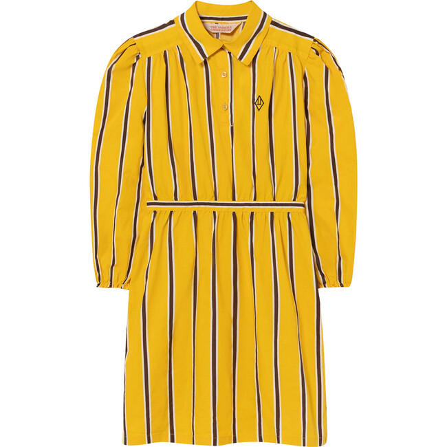 Weasel Kids Dress Yellow Stripes