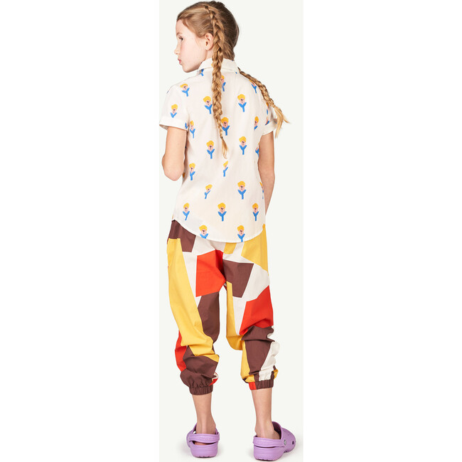 Multicolor Elephant Kids Pants Multicolor Geometric Forms - Pants - 3