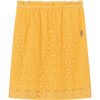 Lace Kitten Kids Skirt Yellow Logo - Skirts - 1 - thumbnail