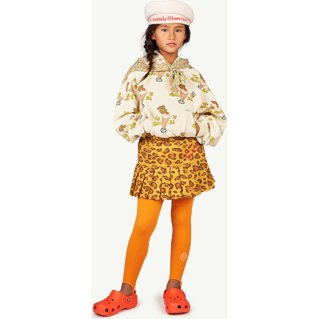 Bird Kids Skirt Yellow Leopard
