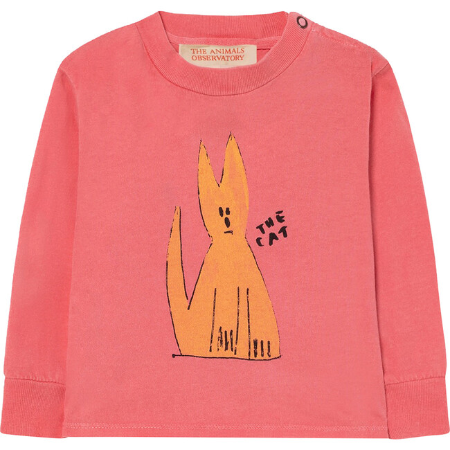 Dog Baby T-Shirt Pink Cat