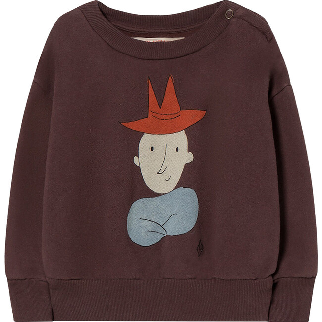 Bear Baby Sweatshirt Brown Boy Hat - Sweatshirts - 1