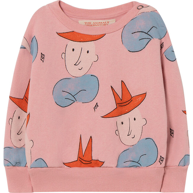 Bear Baby Sweatshirt Pink Boy Hat