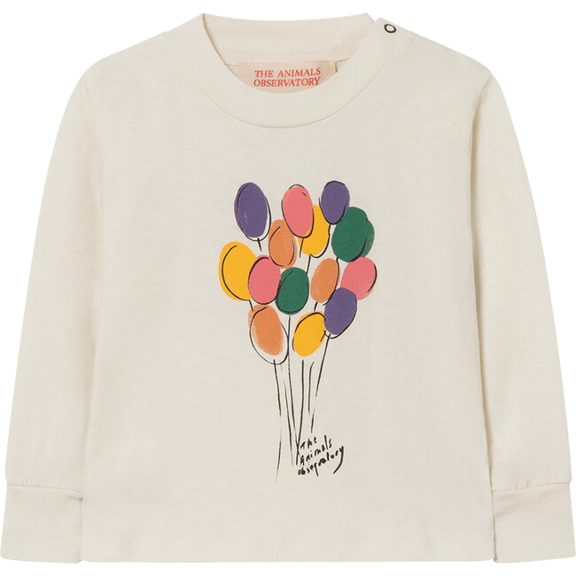 Dog Baby T-Shirt White Balloons
