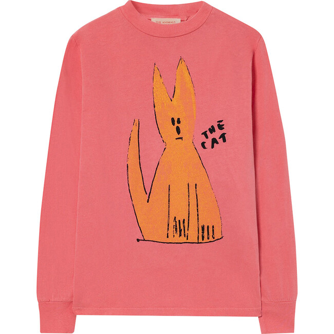 Dog Kids T-Shirt Pink Cat