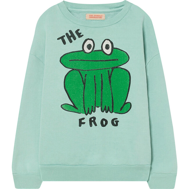 Bear Sweatshirt Turquoise Frog