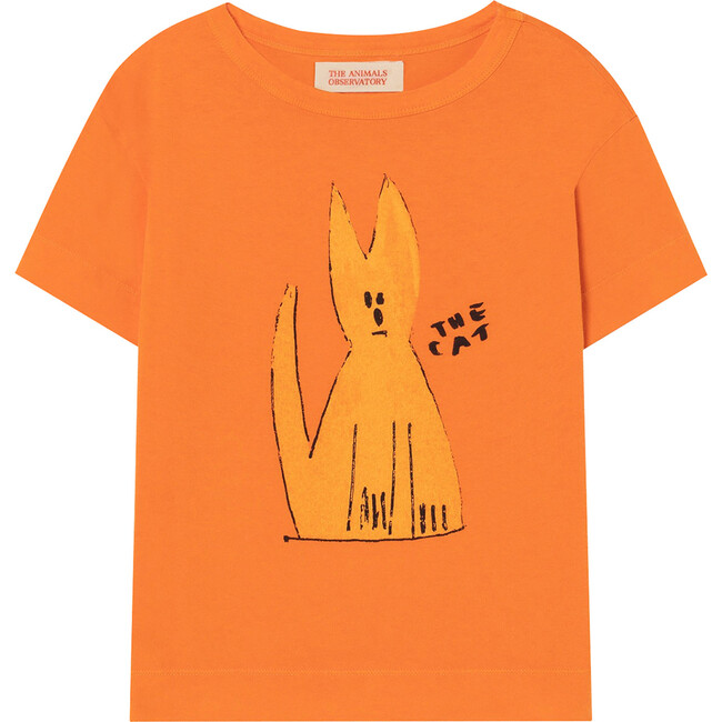 Rooster T-Shirt Orange Cat