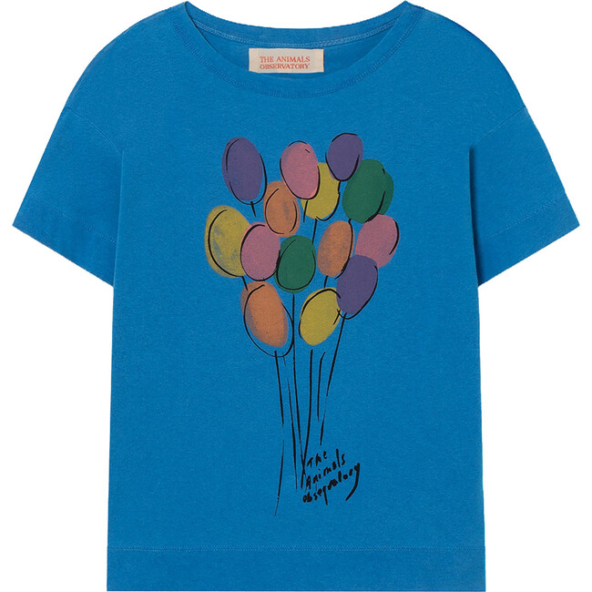 Rooster T-Shirt Blue Balloons