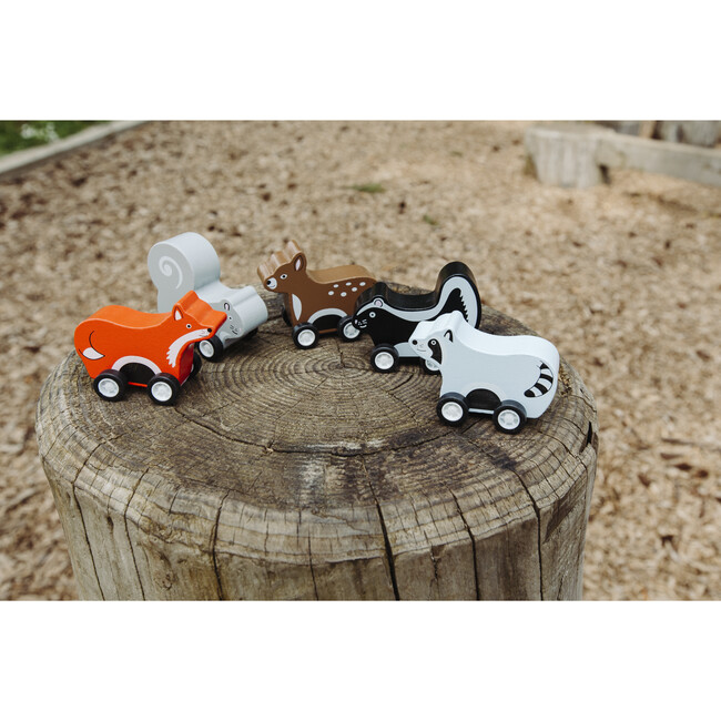 Pull Back Mini Woodland Animals, Set of 5