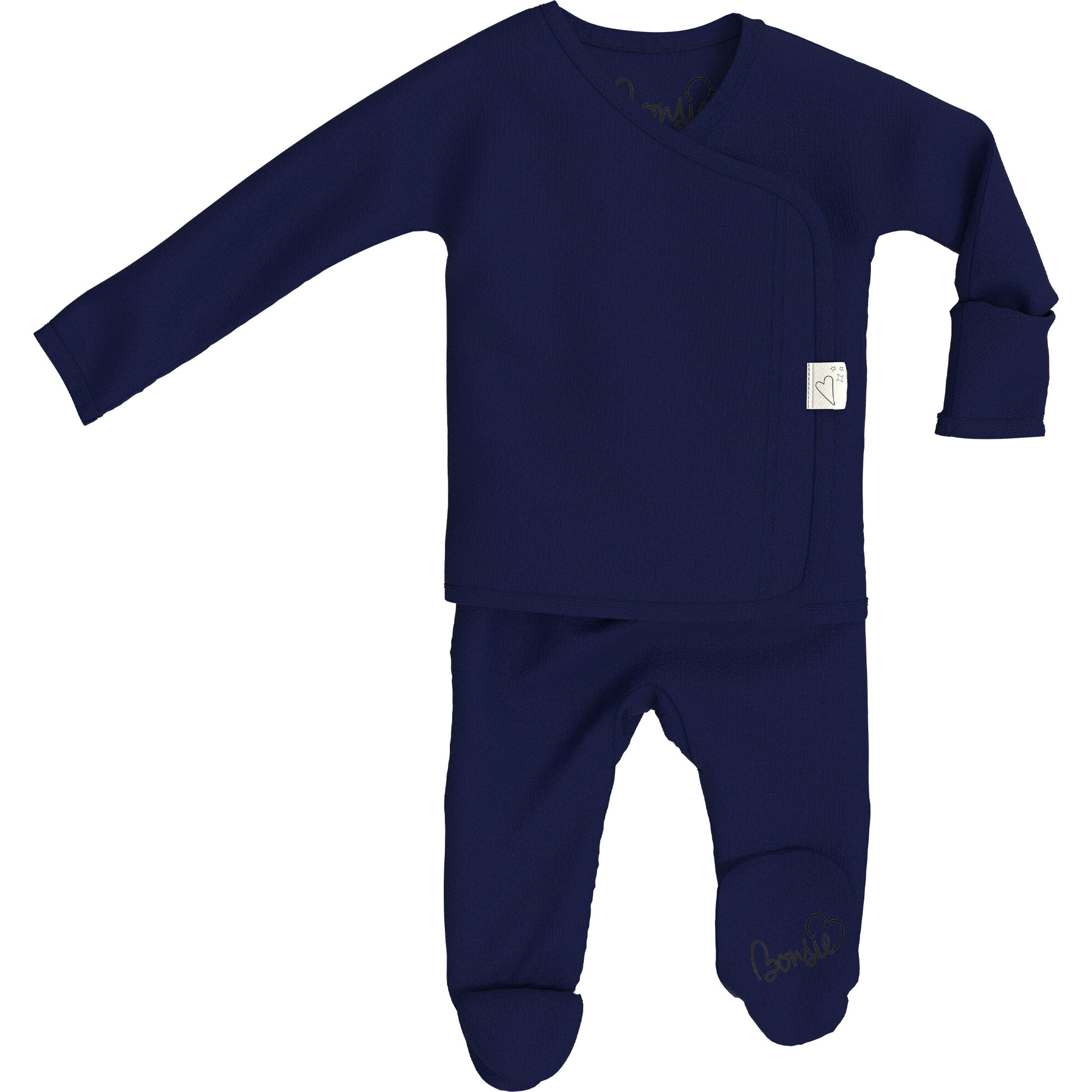 Bonsie Baby Footie, Midnight - Footie Pajamas - 1