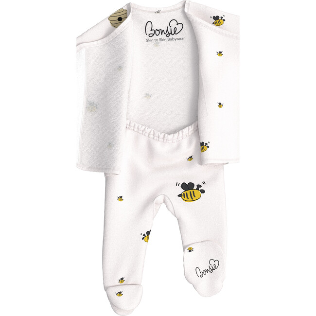 Bonsie Baby Footie, Bees & Honey - Onesies - 6