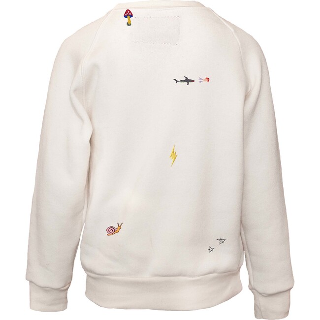 Kids Mini Sprinkle Classic Crew Sweatshirt, Cream