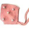 Multi Pom Bonnet, Coral - Hats - 1 - thumbnail