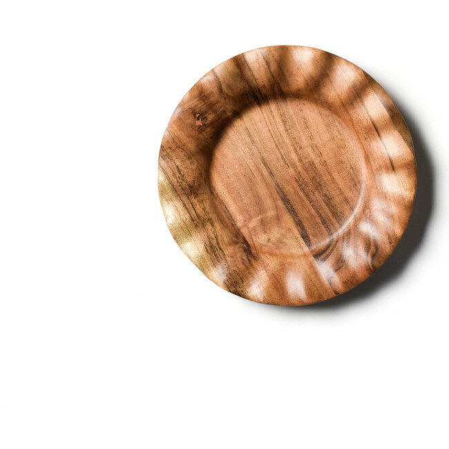 Fundamental Wood Ruffle Salad Plate