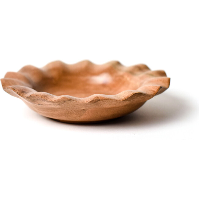 Fundamental Wood Ruffle Small Bowl