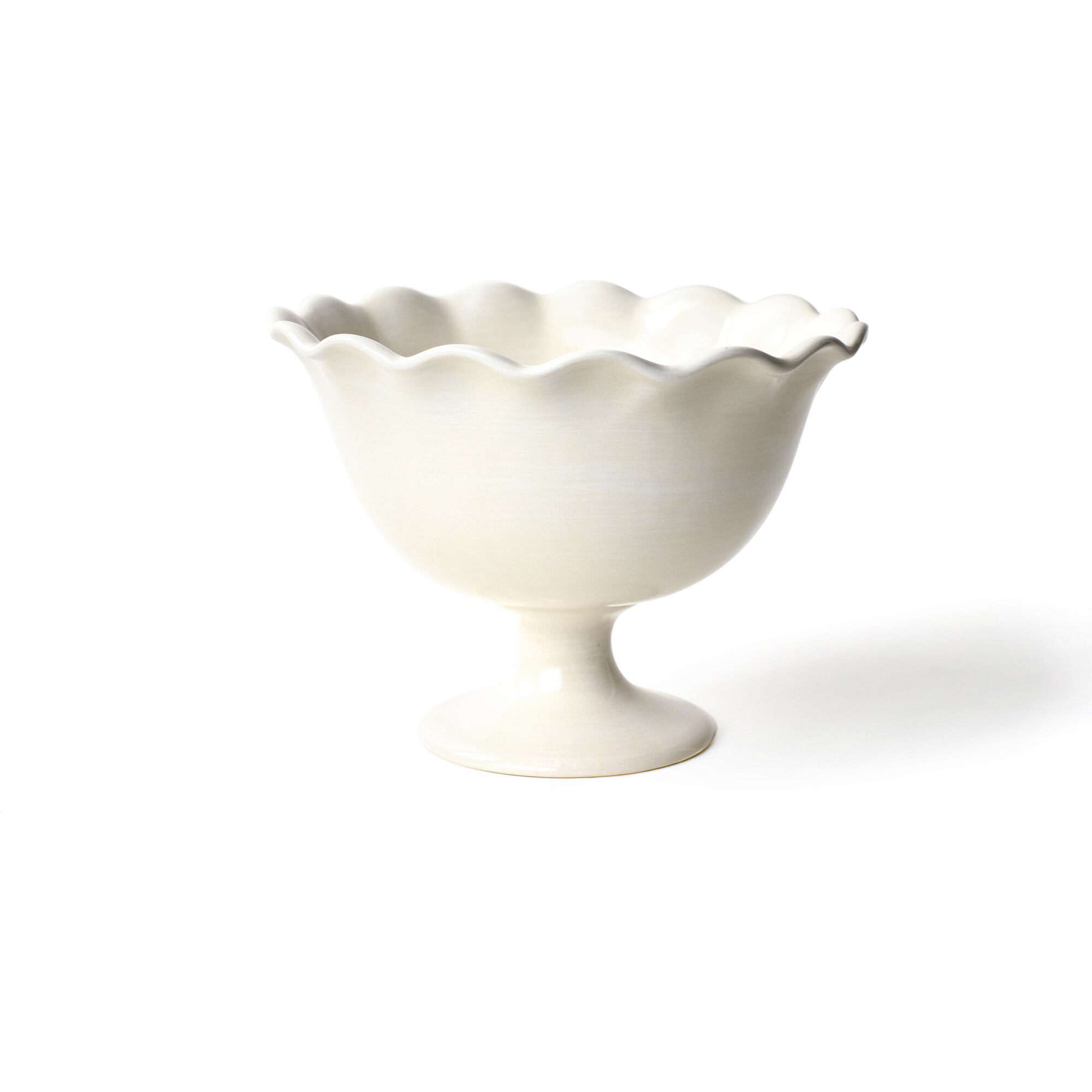 Signature White Ruffle Trifle Bowl - Tabletop - 1