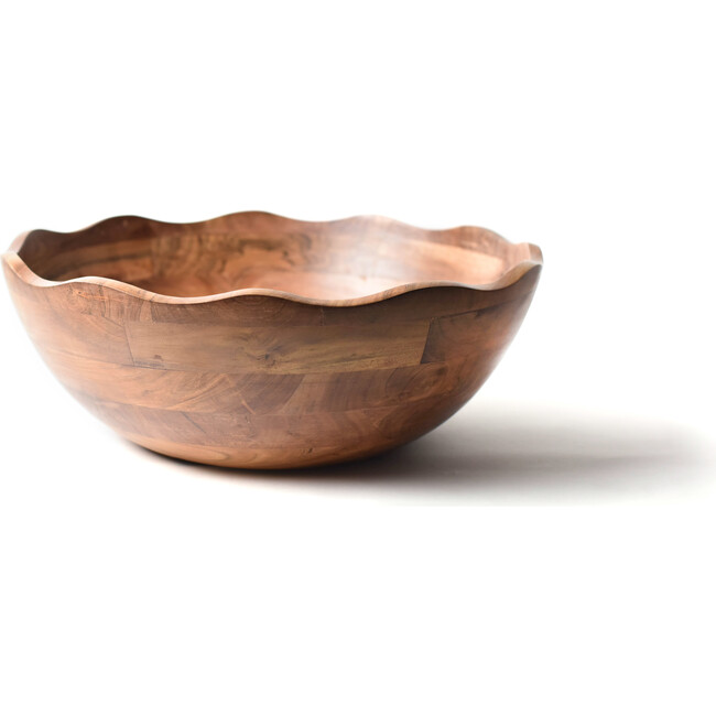 Fundamental Wood 21" Ruffle Bowl