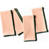Color Block Blush and Pine Napkin, Set of 4 - Tabletop - 1 - thumbnail