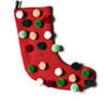 Christmas in the Village Pom Pom Stocking - Stockings - 1 - thumbnail