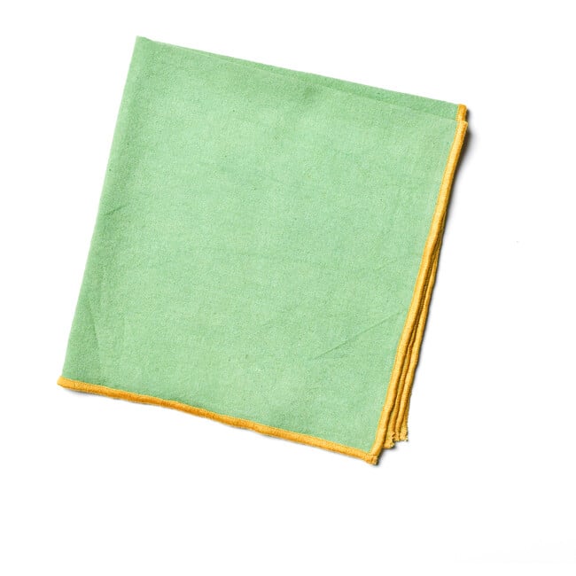 Color Block Sage and Brass Napkin, Set of 4 - Tabletop - 3