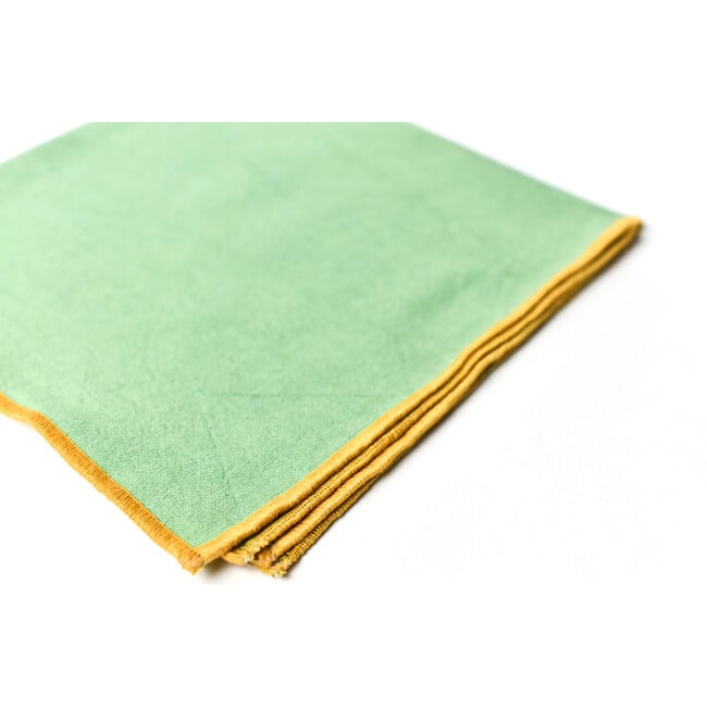 Color Block Sage and Brass Napkin, Set of 4 - Tabletop - 4