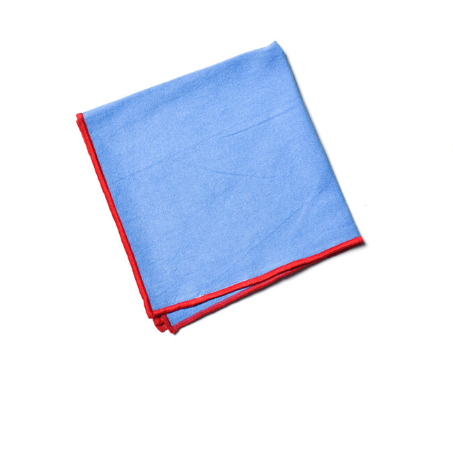 Color Block French Blue and Red Napkin, Set of 4 - Tabletop - 4