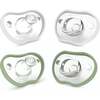 Flexy Pacifier, Sage & White 4pk Count - Pacifiers - 1 - thumbnail