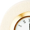 Shagreen Desk Clock, Cream - Accents - 4