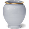 Siena Medium Ceramic Vase, Blue Haze and Gold - Accents - 1 - thumbnail