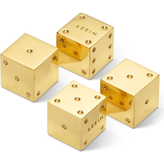 Set of 4 Karl Dice Set, Gold - Accents - 4