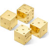 Set of 4 Karl Dice Set, Gold - Accents - 4