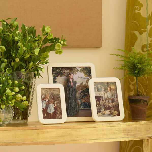 Modern Shagreen Frame, Cream - Frames - 2