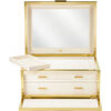 Luxe Shagreen Jewelry Box, Cream - Jewelry Boxes - 4 - thumbnail