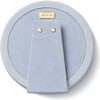 Piero Leather Round Frame, Blue Haze - Frames - 2