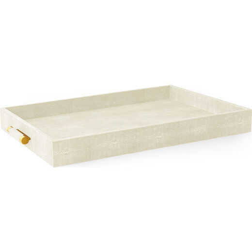 Classic Shagreen Butler Tray, Cream - Accents - 1